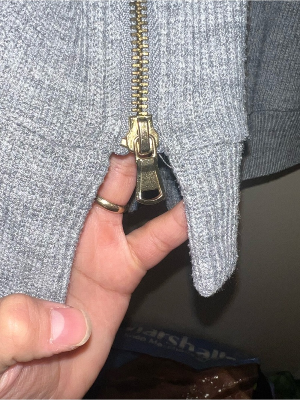 Varley Sierra Side Zip Sweater in Gray - Picture 7 of 14